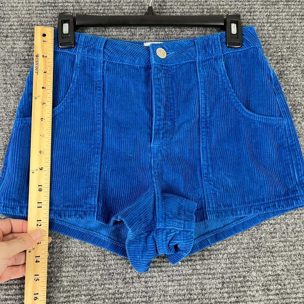 BDG Urban Outfitters Mom Shorts‎ Women S Ribbed High Rise Five Pocket Casual Fit